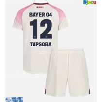 Bayer Leverkusen Edmond Tapsoba #12 Gostujuci Dres za djecu 2025-26 Kratak Rukav (+ Kratke hlače)